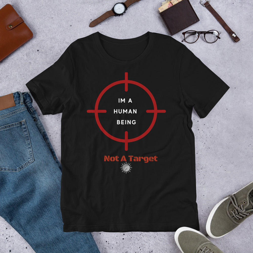 I am not a target  xs-4x  olive, black, heather Short-Sleeve Unisex T-Shirt